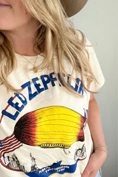 Led Zeppelin shirt for Robert Plant tonight at the bluegrass festival and a perfect gift for any rock ⭐️ dad. 

#tshirt #shirt #concert #festival #rockstar #shopbop #myshopbop

#LTKcurves #LTKGiftGuide #LTKhome