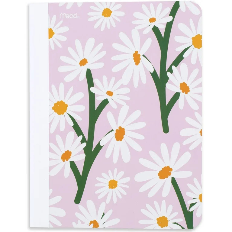 Mead Ribbit Composition Book, College Ruled, 80 Sheets, 7.5" x 9.75", Daisies | Walmart (US)