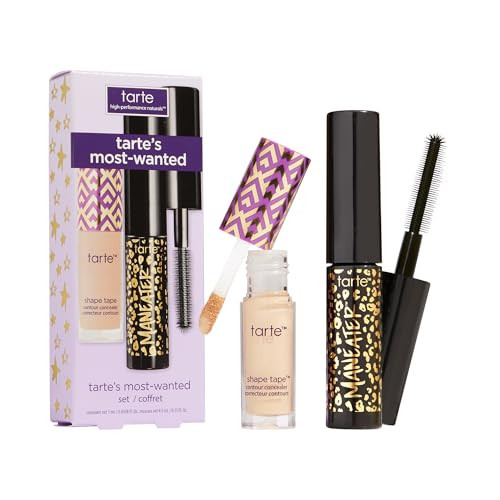 tarte icons shape tape concealer & maracuja juicy lip duo – Full Coverage Concealer with Hydrating Nourishing Lip Gloss Balm, Vegan & Cruelty-Free, travel size, 16N fair-light neutral | Amazon (US)