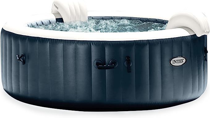 Intex 28431EP PureSpa Plus 85 Inch Diameter 6 Person Portable Inflatable Hot Tub Spa with 170 Bub... | Amazon (US)