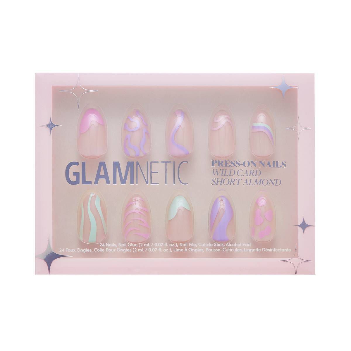Glamnetic Press-On Women's Manicure Fake Nails - Wild Card - 30ct - Ulta Beauty | Target