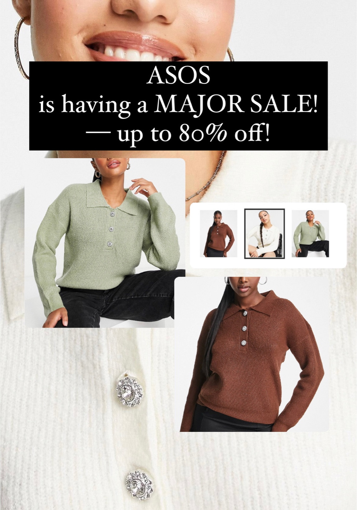 ASOS on sale up to 80% off! 

ASOS, sale alert, sweater, white sweater, polo neck, on sale, winter style, casual style

#LTKFind #LTKsalealert #LTKstyletip