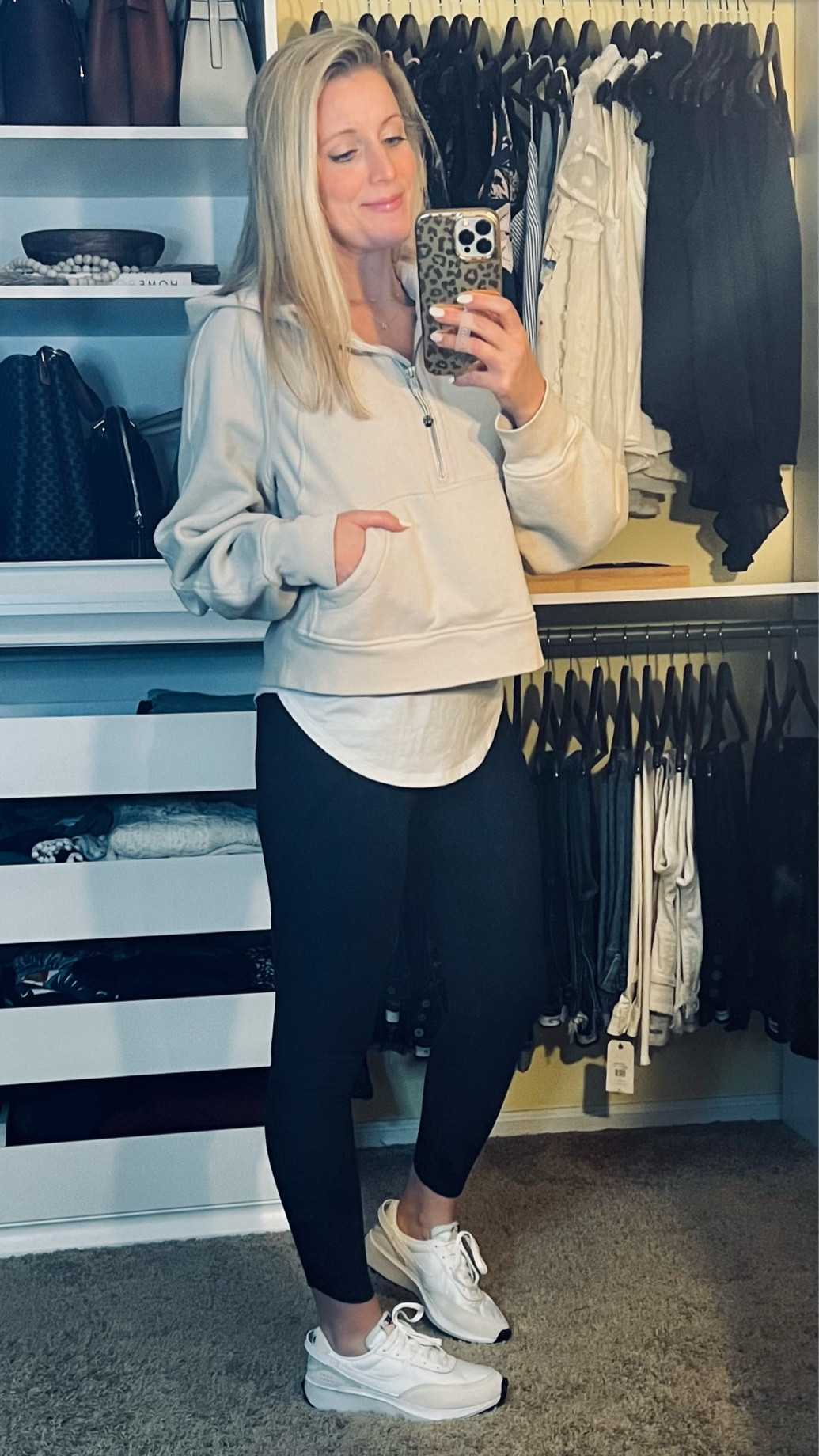 I could live in athletic wear every day! 🙌🏼 The new colors in the Nike Waffle Debut are still available! Runs small - size up half size. 

#LTKunder100 #LTKstyletip #LTKshoecrush