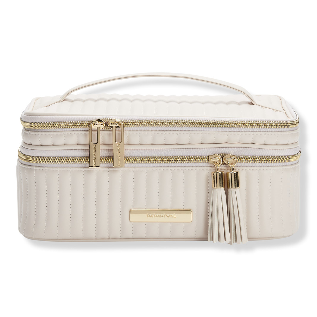 Vertical Quilted Train Case With Mirror | Ulta