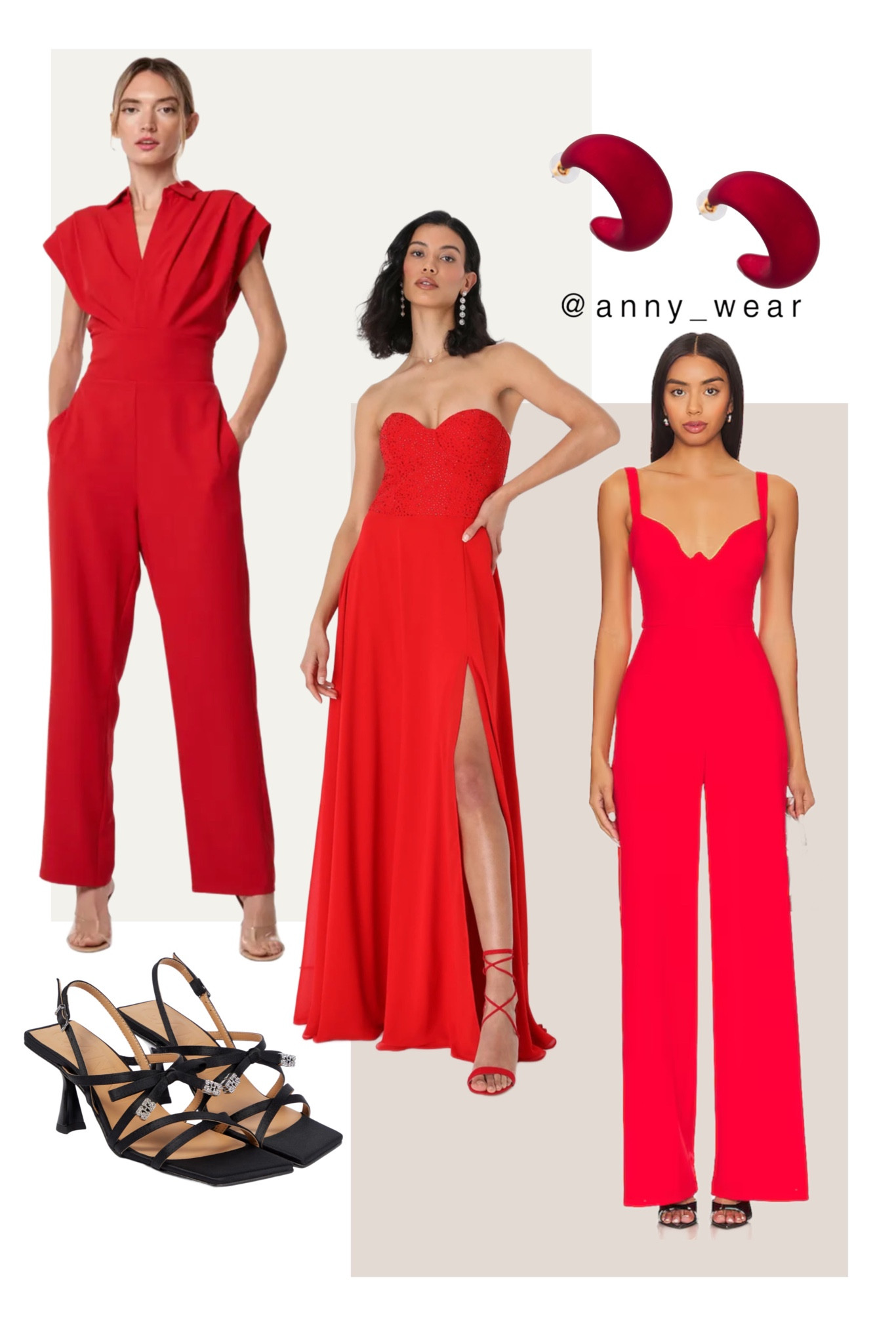 Red outfits 

Red jumpsuit 
Red dress 
Red earrings 
Black sandals 
Red Straight Leg jumpsuit 
Red Crepe Jumpsuit
Red Rhinestone dress 
Red Strapless Maxi Dress
Bow embellished satin sandals
red dress burgundy dress blush dress ruby dress red dress code hot red dress red cocktail dress red formal dress red mini dress red midi dress red maxi dress rouge dress red outfit rose dress red sun dress red outfit dark red dress maroon dress wine dress crimson dress fall family photos dress winter family pictures red dress fall outfit red event dress christmas red dress valentines day dress red hot party Jumpsuit strapless jumpsuit catsuit jumpsuit wedding jumpsuit outfit black jumpsuit denim jumpsuit one piece jumpsuit white jumpsuit pink jumpsuit jean jumpsuit dressy jumpsuit casual jumpsuit sequin jumpsuit summer womens jumpsuit traveler jumpsuit blue jumpsuit bodycon jumpsuit Holiday outfit Christmas Day outfit Holiday outfits Holiday top Holiday work party outfit Holiday outfits Holiday photoshoot Holiday sweater Christmas sweater Winter sweater Holiday top Christmas outfit thanksgiving outfit work party outfits thanksgiving 2023 thanksgiving top christmas outfit women christmas family photo outfit christmas party top christmas mood christmas 2023 christmas party christmas party outfits red christmas sweater red christmas outfit green christmas sweater green christmas outfit christmas family photo christmas party outfit holiday work party corporate hanukkah top hanukkah outfit Noel outfit Work Christmas party New Year’s Eve outfit 

#LTKparties #LTKwedding #LTKstyletip 
#LTKbeauty



#LTKover40 #LTKshoecrush #LTKHoliday