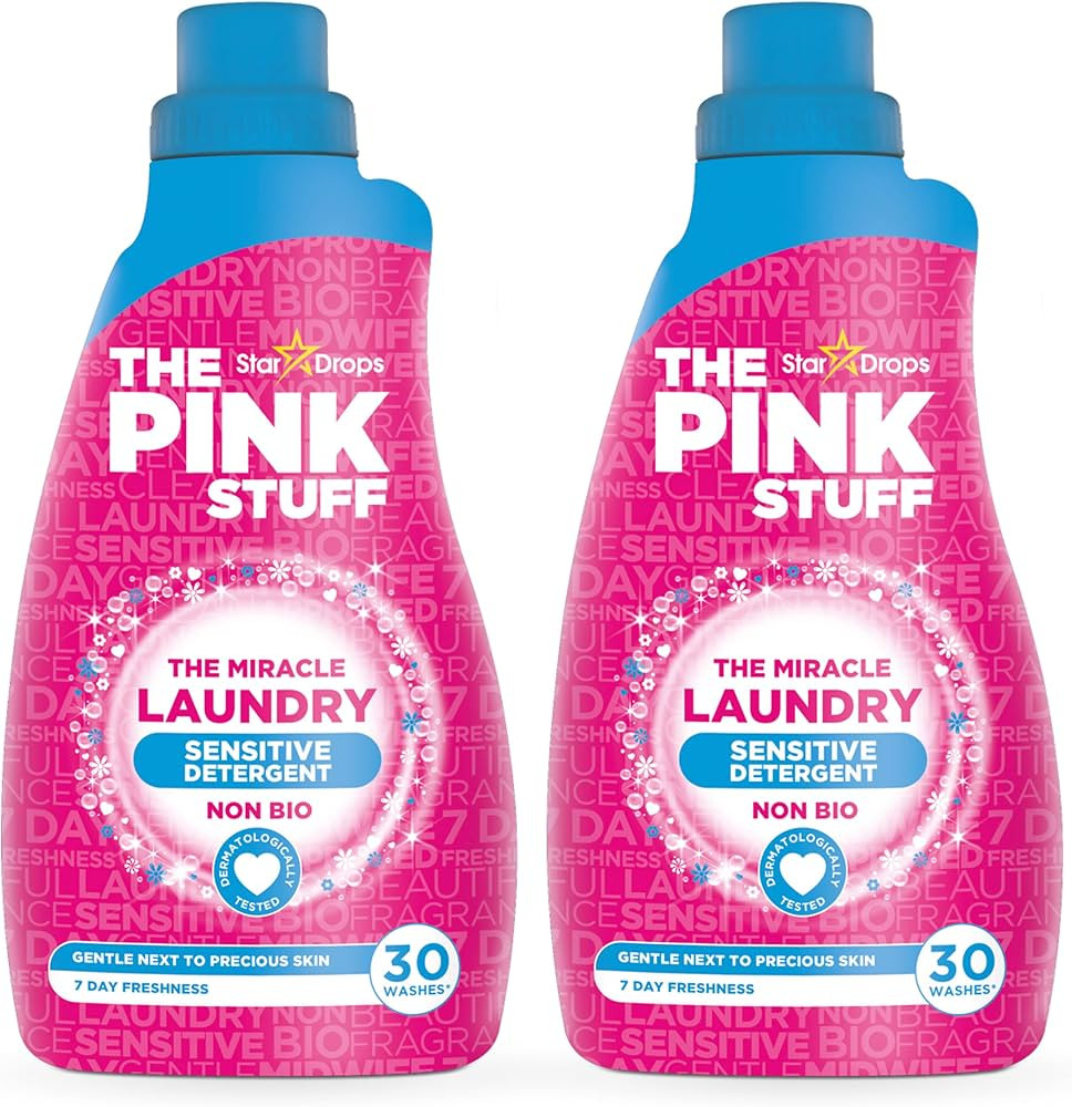 Stardrops - The Pink Stuff - The Miracle Laundry Sensitive Non Bio Liquid - 32oz Pack of 2 | Amazon (CA)