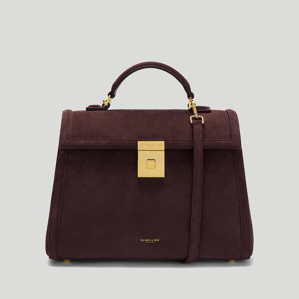 The Midi Paris | Burgundy Suede & Burgundy Smooth | DeMellier | DeMellier