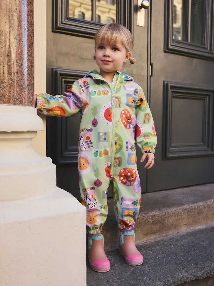 Buy Green Character Waterproof Printed Puddlesuit (3mths-7yrs) from Next USA | Next US