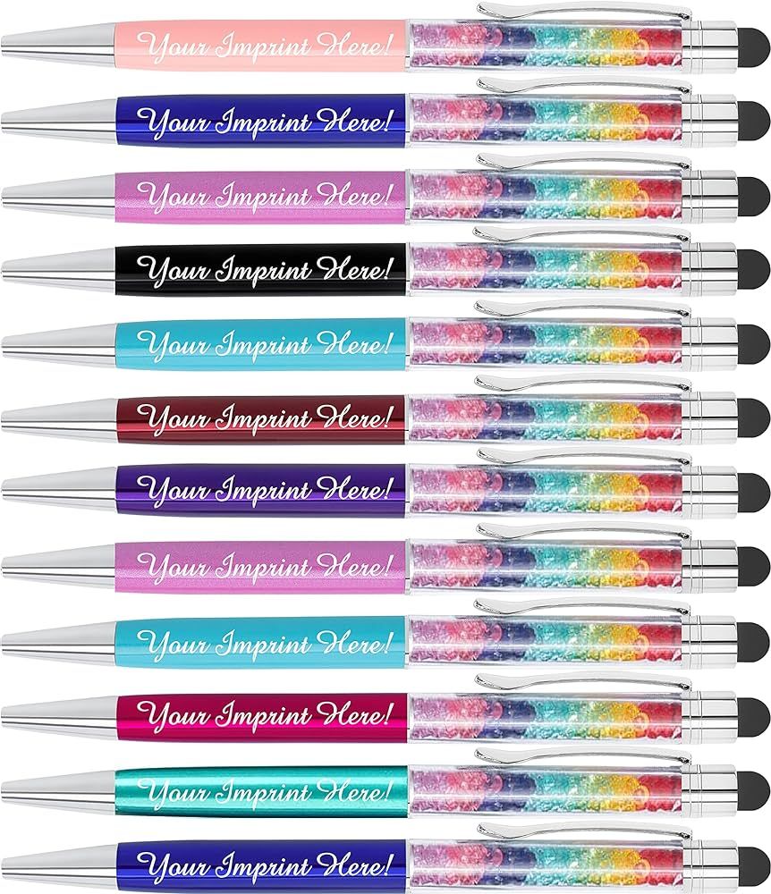 Personalized Crystal Prism Pens with Stylus - Metal Gem Pen - Custom Metallic Printed Name Pens w... | Amazon (US)