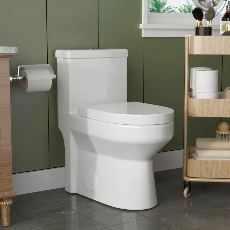 DeerValley DV-1F52812 Compact One-Piece Toilets 0.8/1.28 GPF Dual Flush 12" Rough-In Bathroom Toi... | Walmart (US)