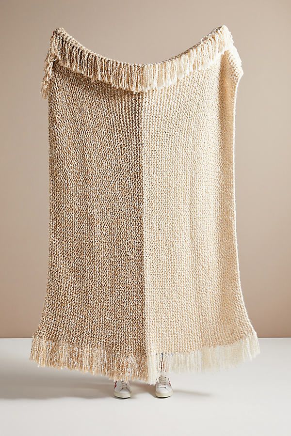 Amber Lewis for Anthropologie Amboy Knit Throw Blanket By Amber Lewis for Anthropologie in Beige | Anthropologie (US)