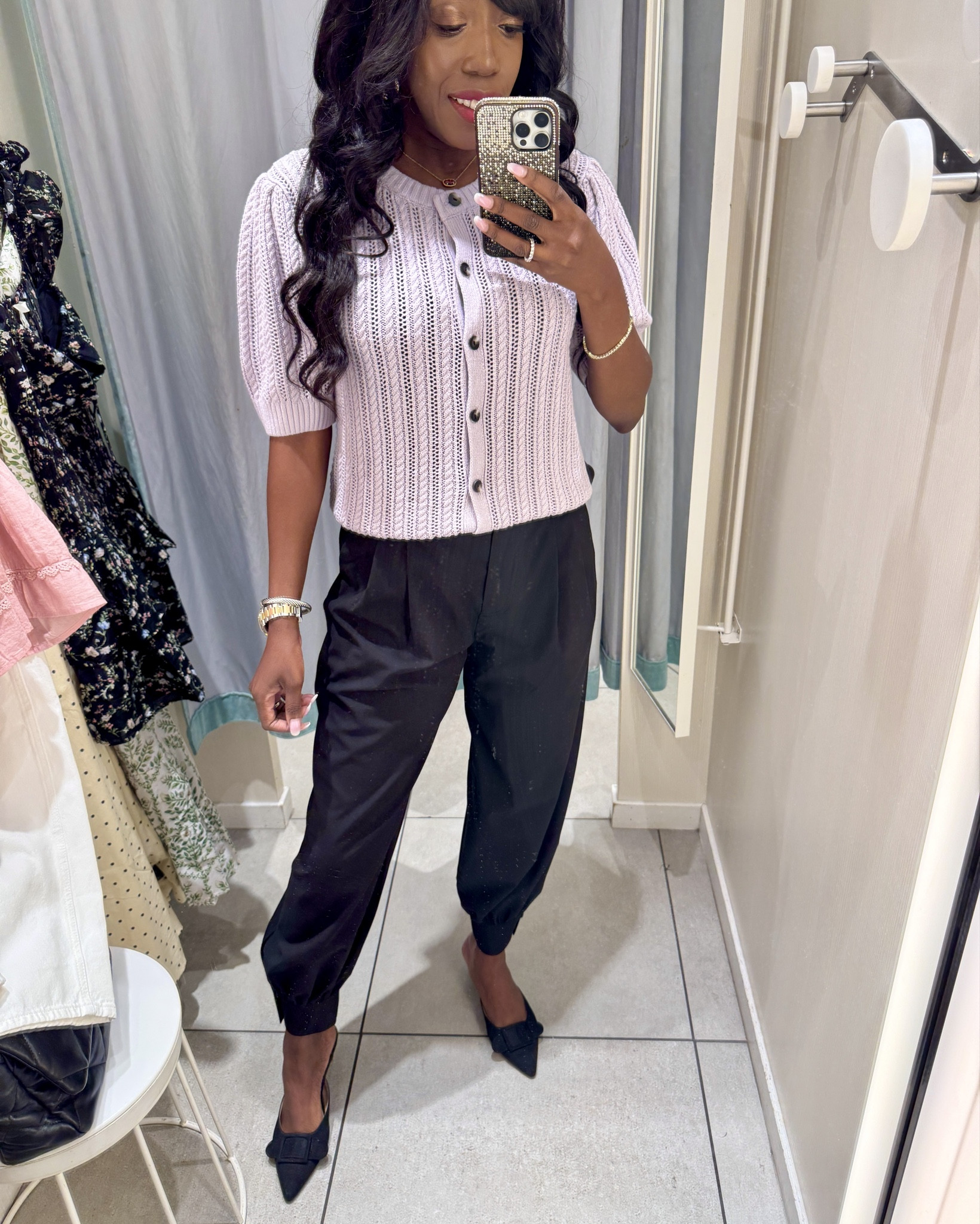 Cardigan: True to size. Wearing a small. 
Pants: True to size. Wearing a 6. 

Spring Outfits, Spring Outfits 2026, Date Night Outfit, 

#LTKootd #LTKOver40 #LTKSaleAlert