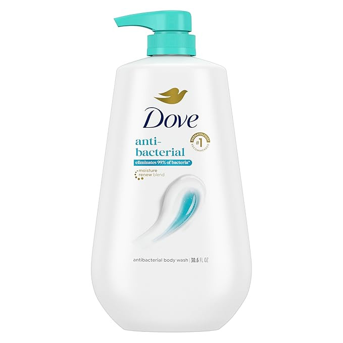 Dove Body Wash with Pump Antibacterial For All Skin Types Protects from Dryness 30.6 oz | Amazon (US)