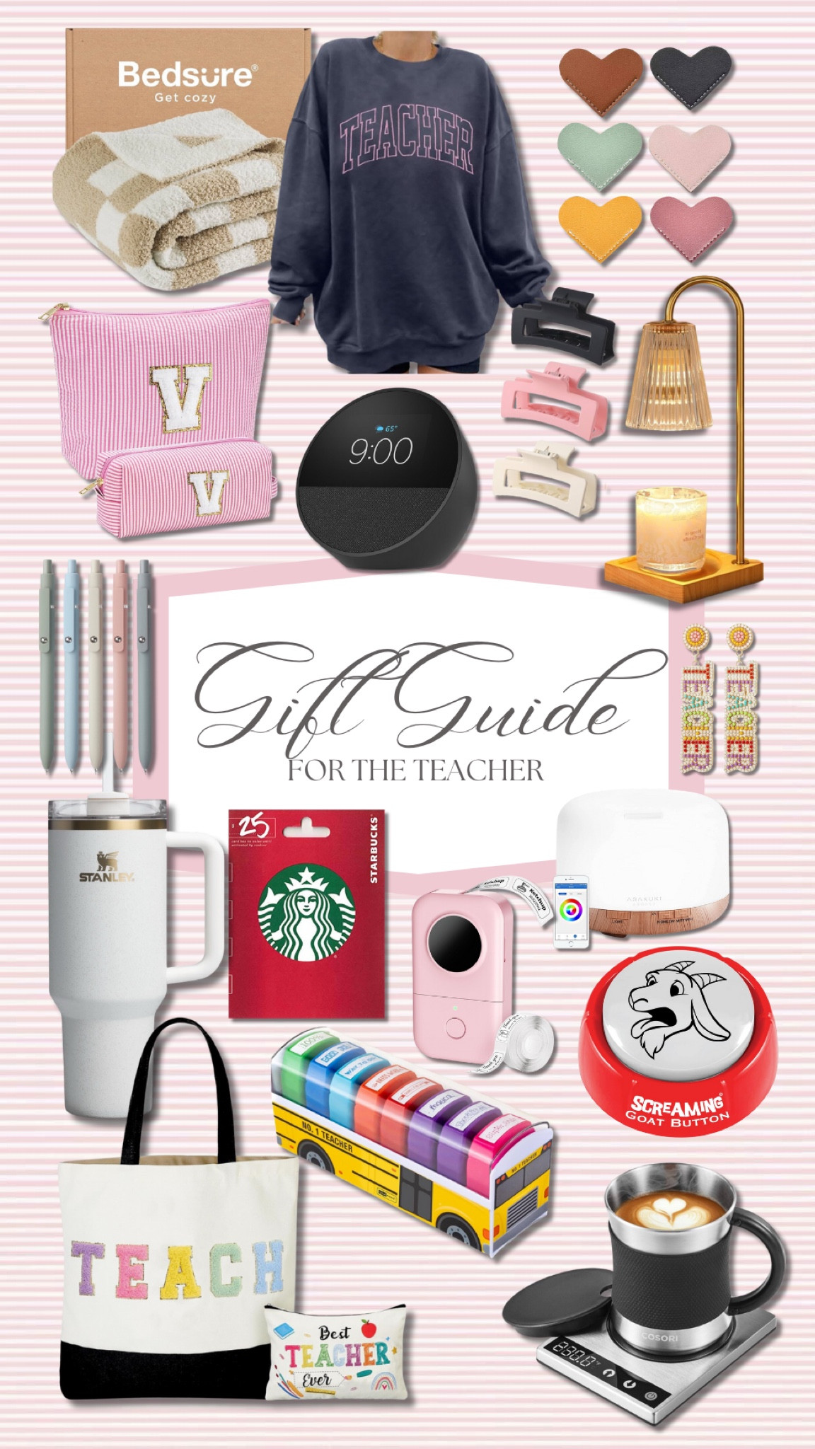 Gift Guide for The Teacher 

Amazon gifts | gift guide | teacher gift | holidays 

#LTKFindsUnder50 #LTKHoliday #LTKGiftGuide
