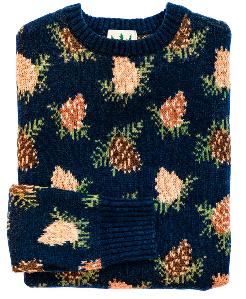 Woodland Pine Sweater- Navy | Kiel James Patrick