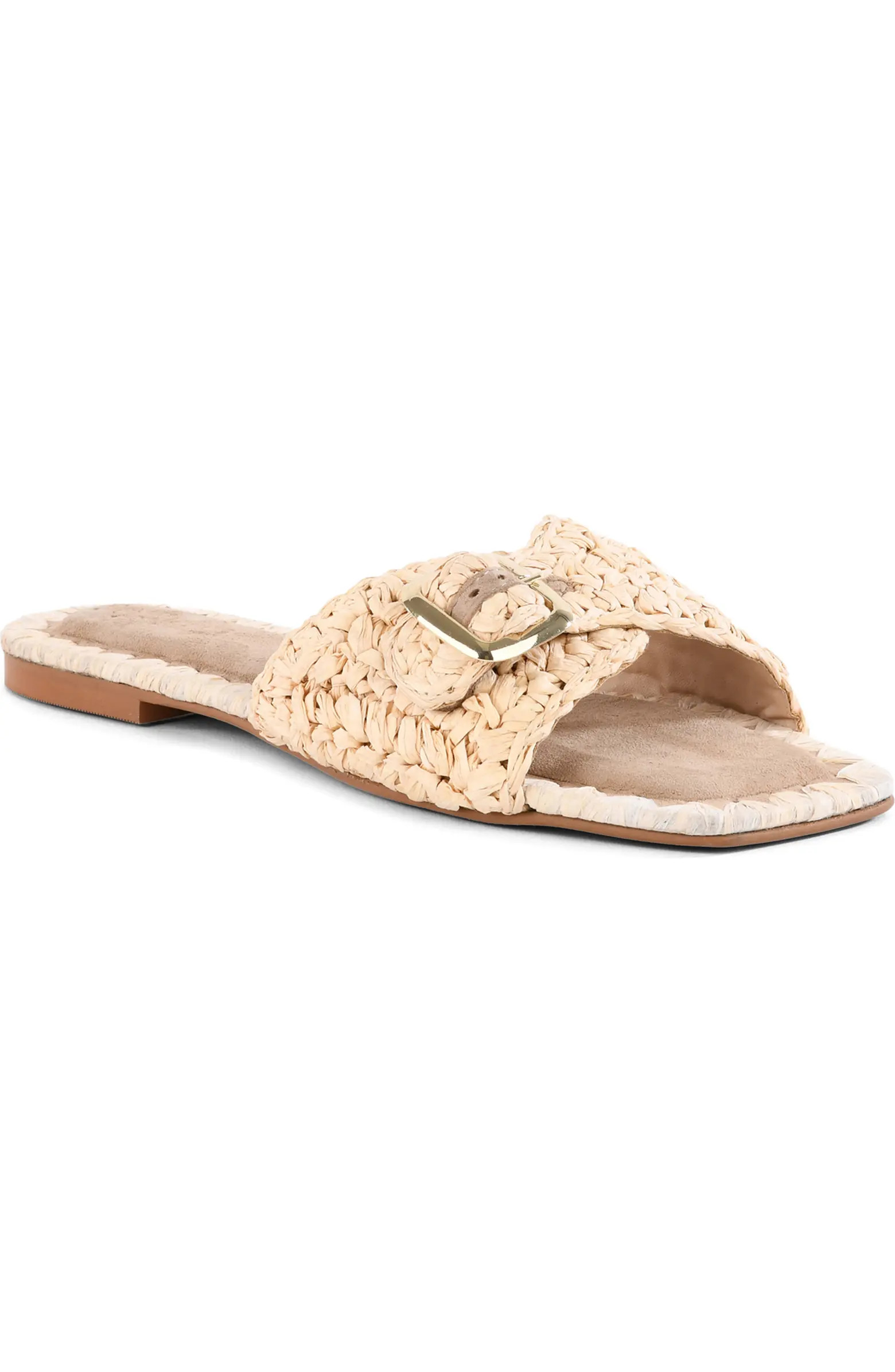 Morning Brunch Woven Slide Sandal (Women) | Nordstrom