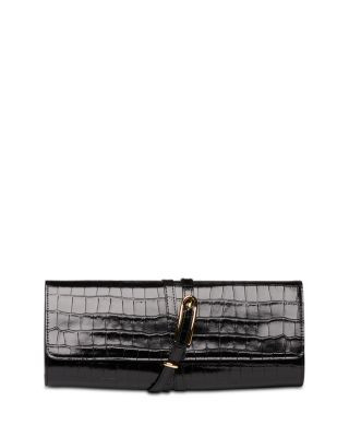 Liffner Belted Croc Embossed Leather Clutch | Bloomingdale's (US)