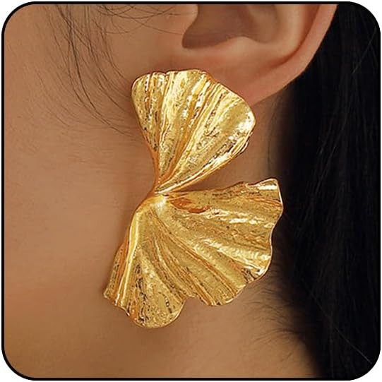 Large Gold Chunky Earrings for Women Big Gold Statement Earrings for Women Silver Chunky Jewelry ... | Amazon (US)