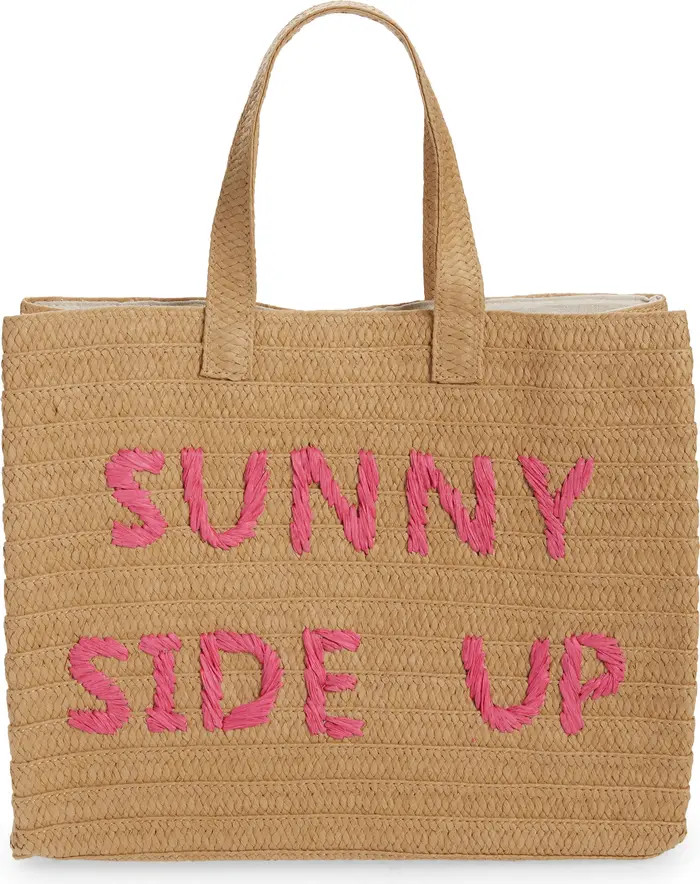 btb Los Angeles Sunny Side Up Straw Tote | Nordstrom | Nordstrom