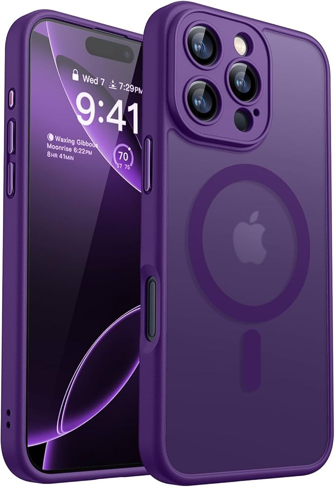 CANSHN Magnetic Compatible with iPhone 16 Pro Max Case, Upgraded [Full Camera Protection] [Compat... | Amazon (US)