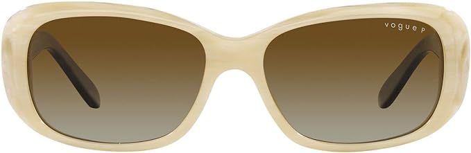 Vogue Eyewear Woman Sunglasses Dark Havana Frame, Polar Brown Gradient Lenses, 55MM | Amazon (US)