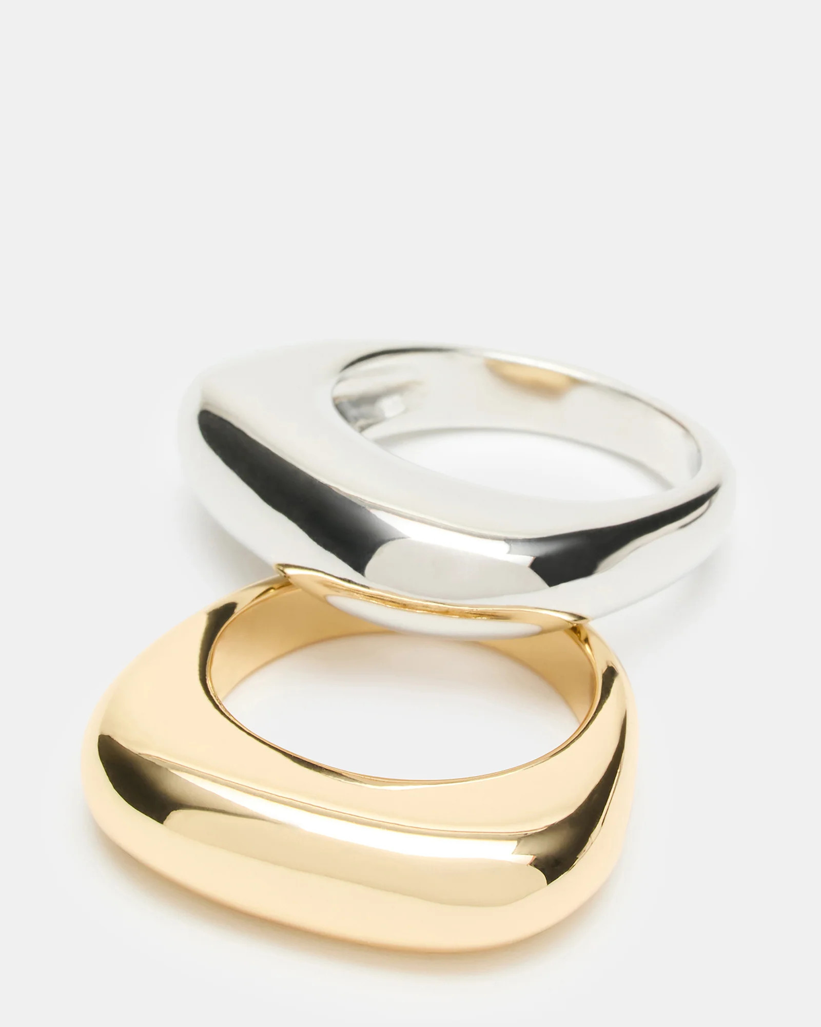 PUFFY RING SET GOLD MULTI | Steve Madden (US)