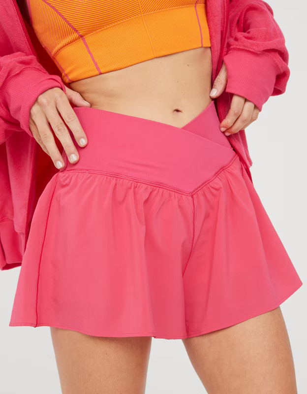 OFFLINE By Aerie Real Me Crossover Flowy Short | Aerie