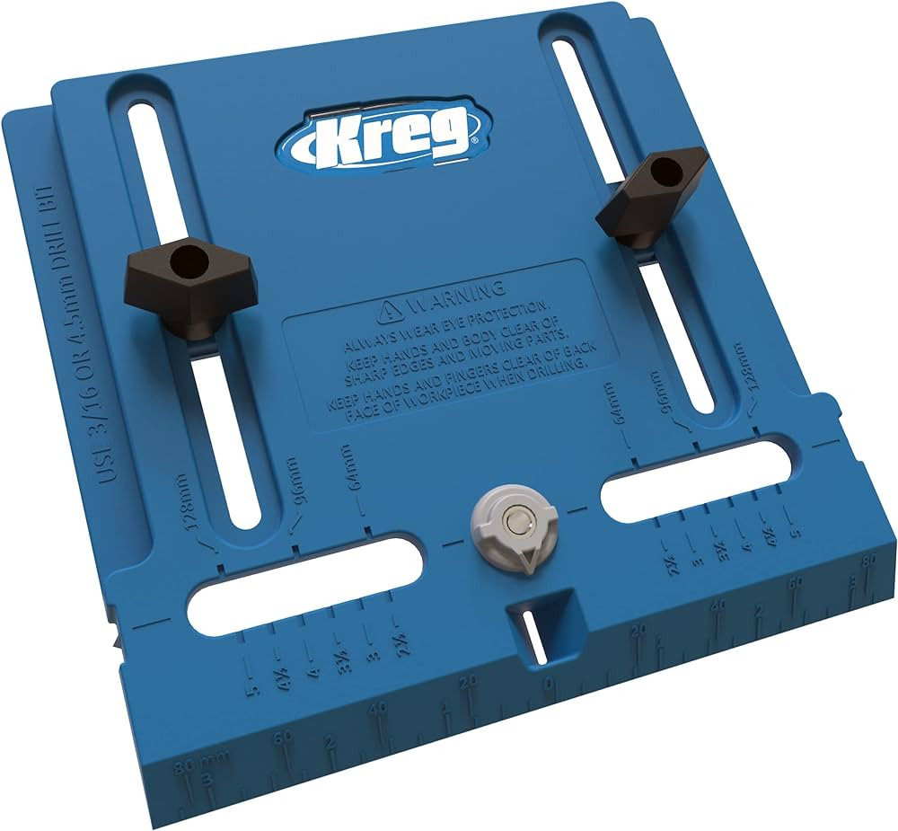 KREG KHI-Pull Cabinet Hardware Jig - for Cabinet Door Handles - Drilling Guide for Cabinet Doors - Creates Straight, Even Holes - Durable Drill Guides | Amazon (US)