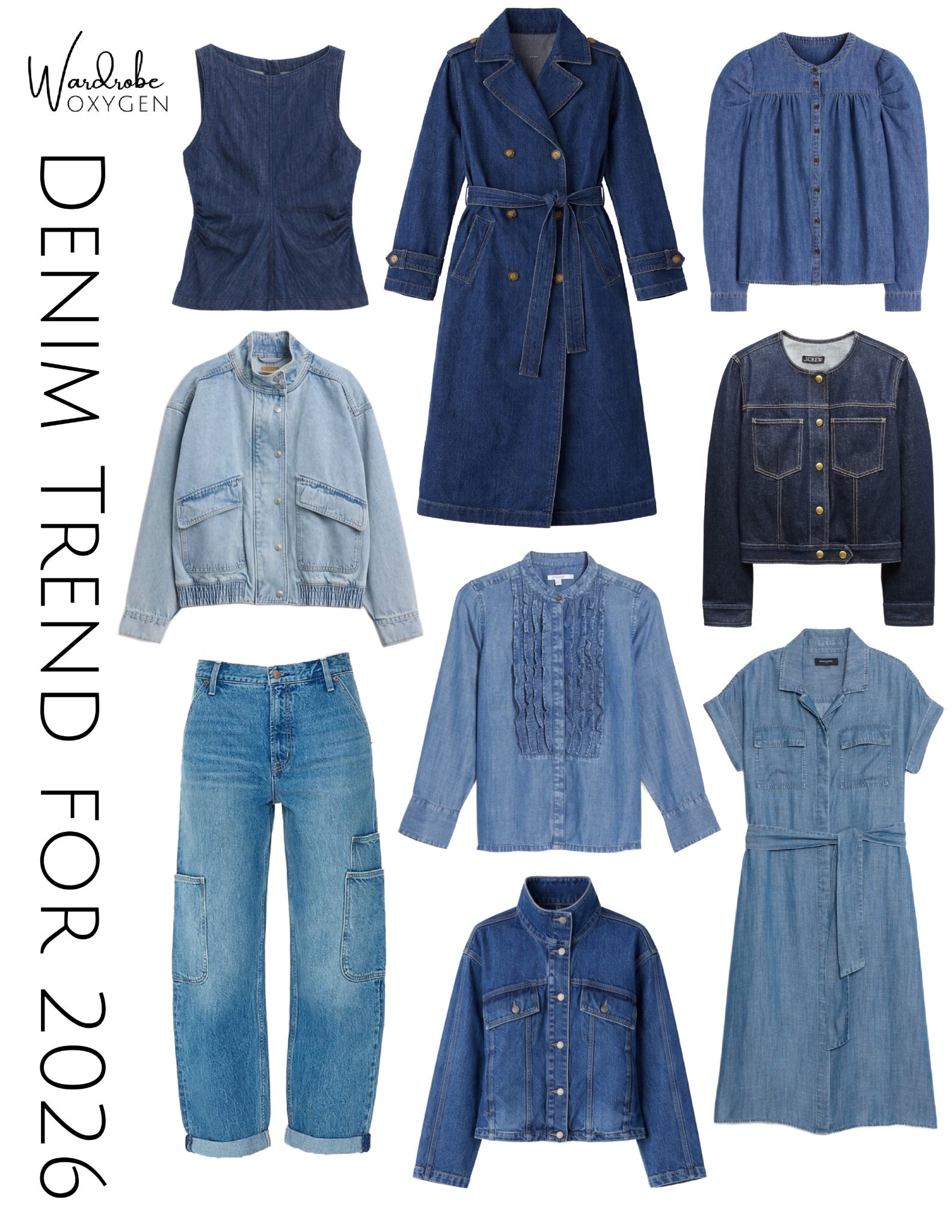 A curated collection of my favorite denim pieces for the 2026 trend. @gapstyle @jcrew @bodenathome @Madewell @Ruti 

#LTKOver40 #LTKMidsize #LTKSeasonal