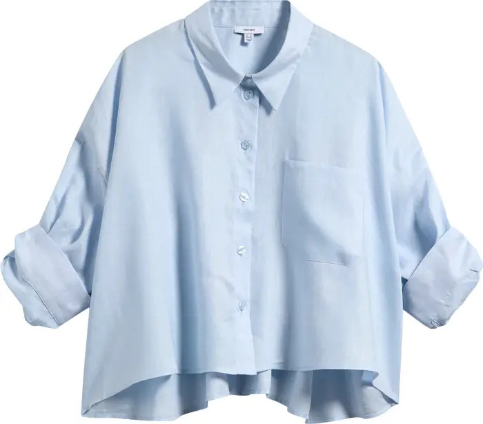 Reiss Solena Linen Top | Nordstrom | Nordstrom