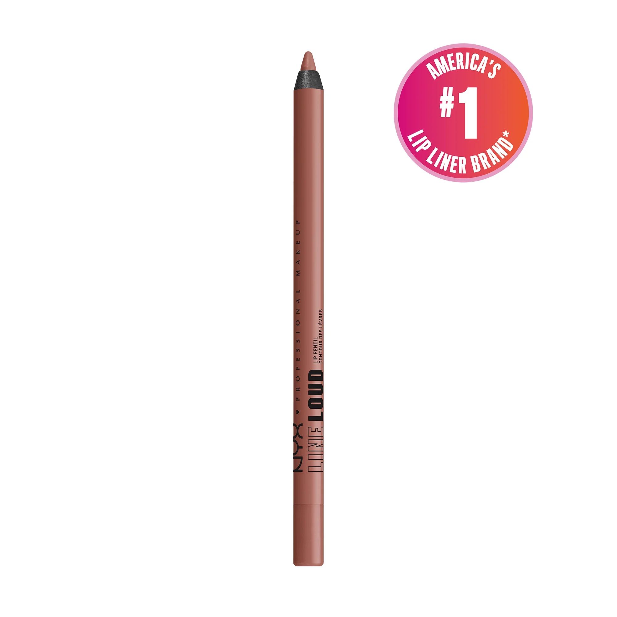 NYX Professional Makeup Line Loud Lip Liner, Longwear Matte Lip Pencil, Ambition Statement - Walm... | Walmart (US)