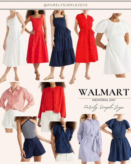 🇺🇸 Walmart red, white and blue 
Walmart Memorial Day outfits 
July 4th outfits 



#LTKSaleAlert #LTKFindsUnder50 #LTKSeasonal