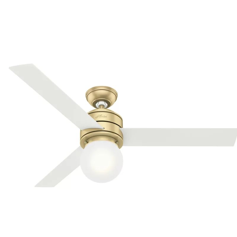 52" Allison 3 - Blade Standard Ceiling Fan with Remote Control and Light Kit Included | Wayfair North America