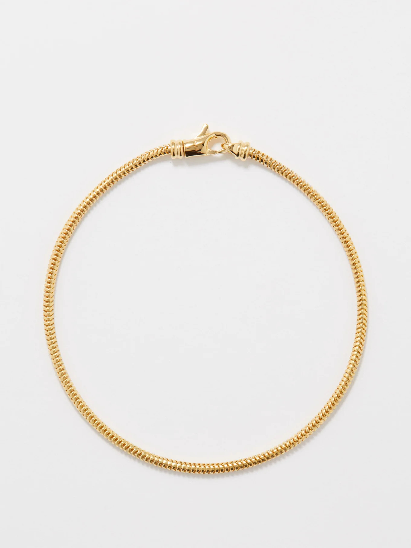 Snake-link 9kt-gold sterling-silver bracelet | Tom Wood | Matches (UK)