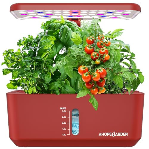 Ahopegarden Hydroponics Growing System: 10 Pods Indoor Herb Garden with LED | Amazon (US)