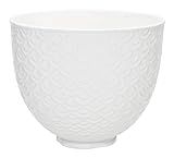 KitchenAid Ceramic Bowl 5-Quart Mixer- Mermaid Lace White | Amazon (US)