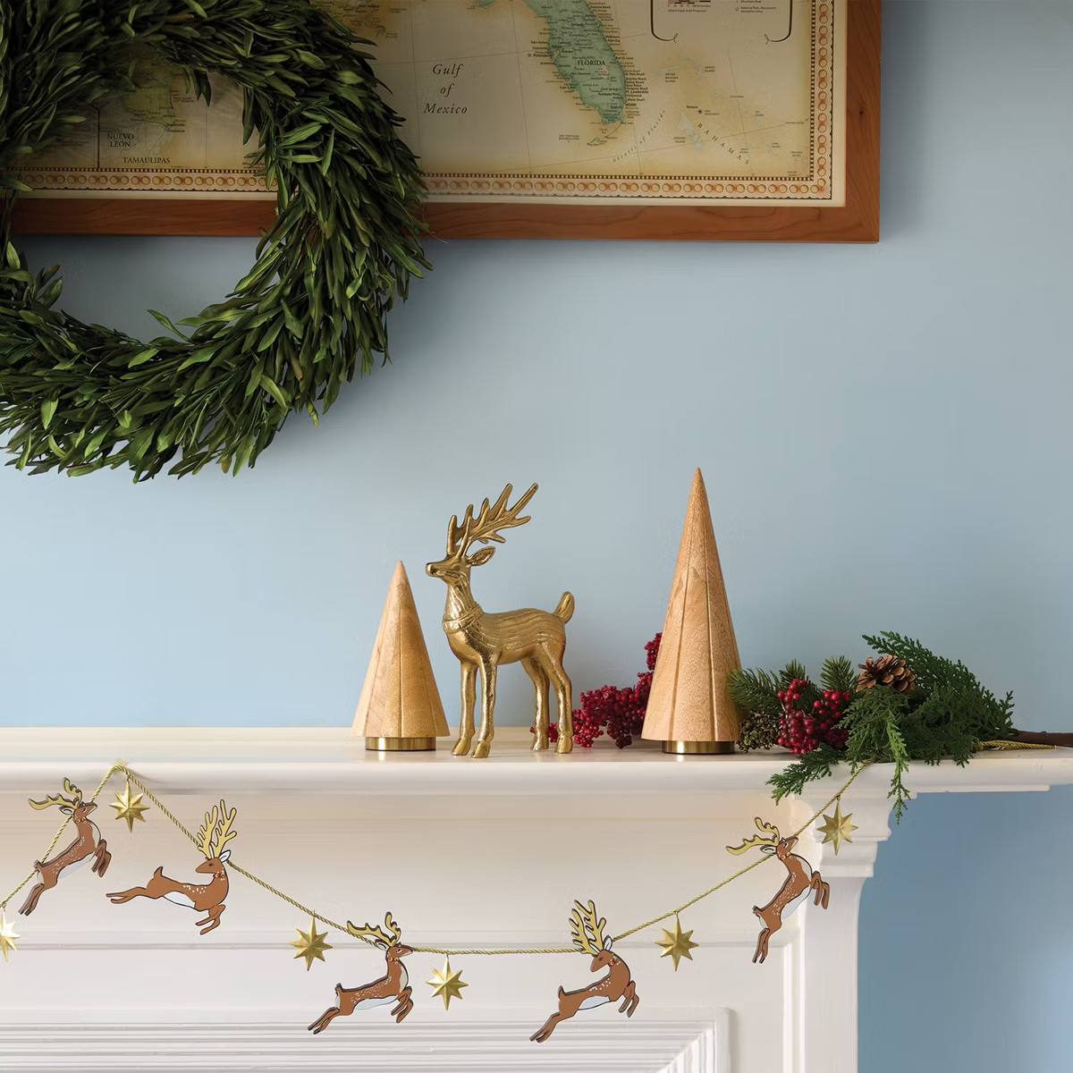 Christmas Metal Standing Deer Gold - Threshold™ | Target