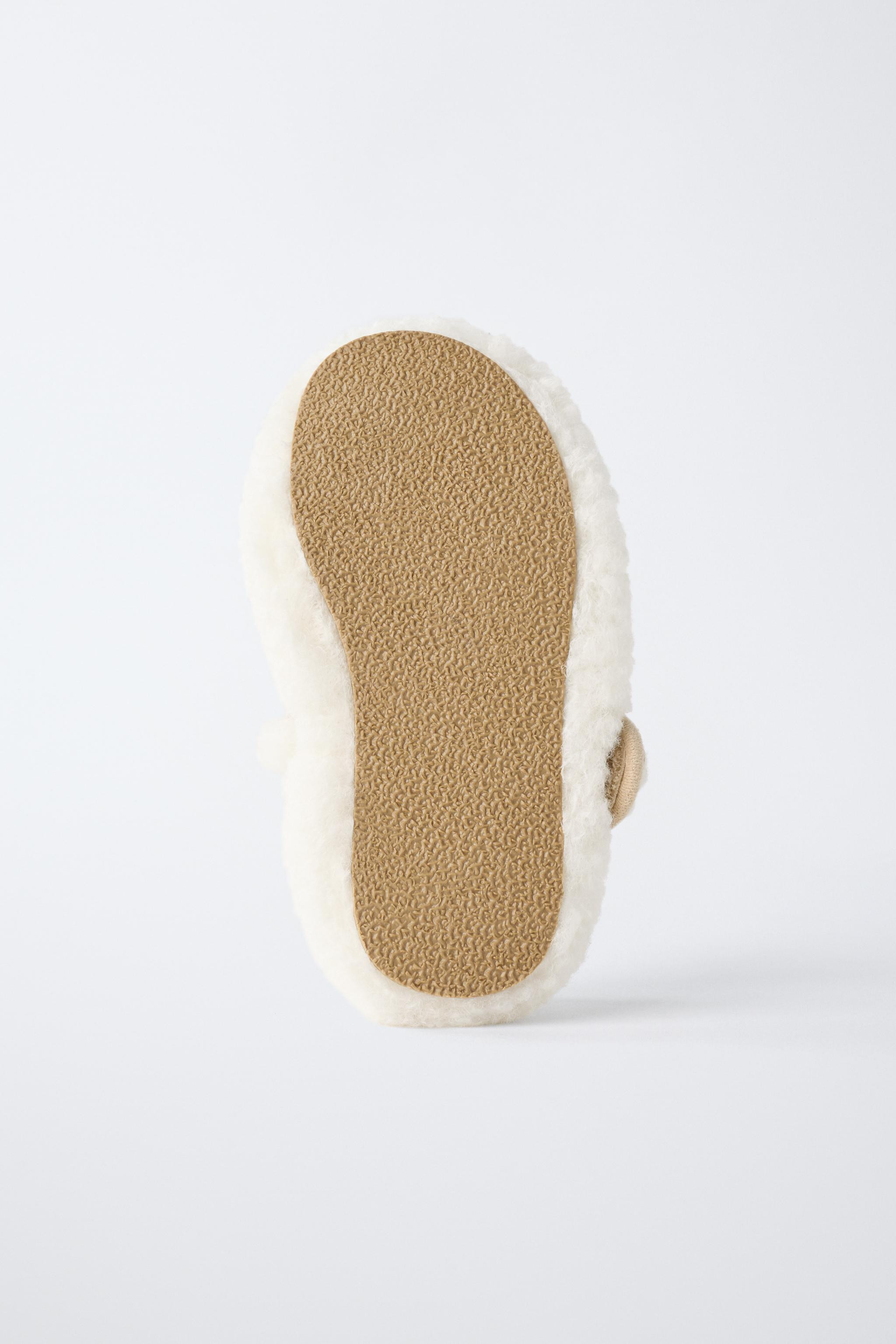 FLEECE BALLET FLATS | Zara US