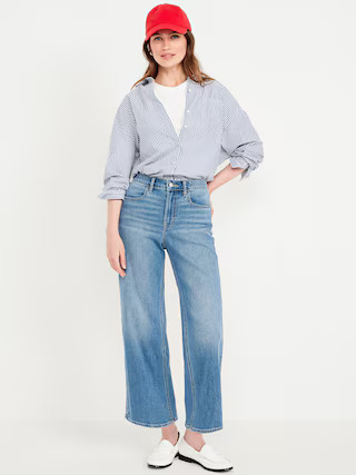High-Waisted Wow Crop Wide-Leg Jeans | Old Navy | Old Navy (US)