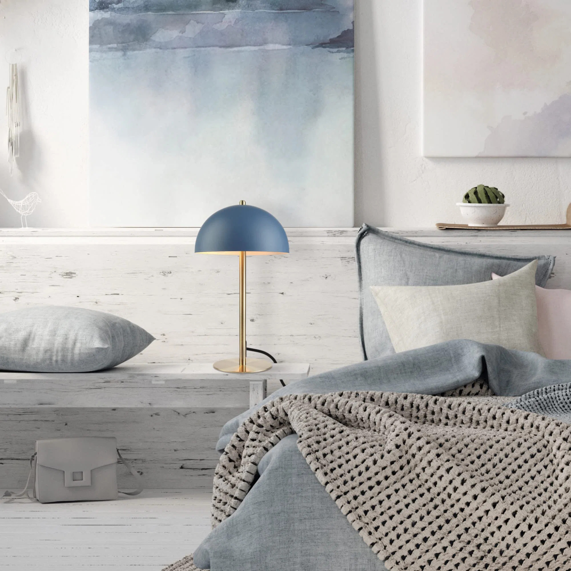 Luna Desk Lamp - Modern Contemporary Design, Mushroom Shade | Wayfair North America