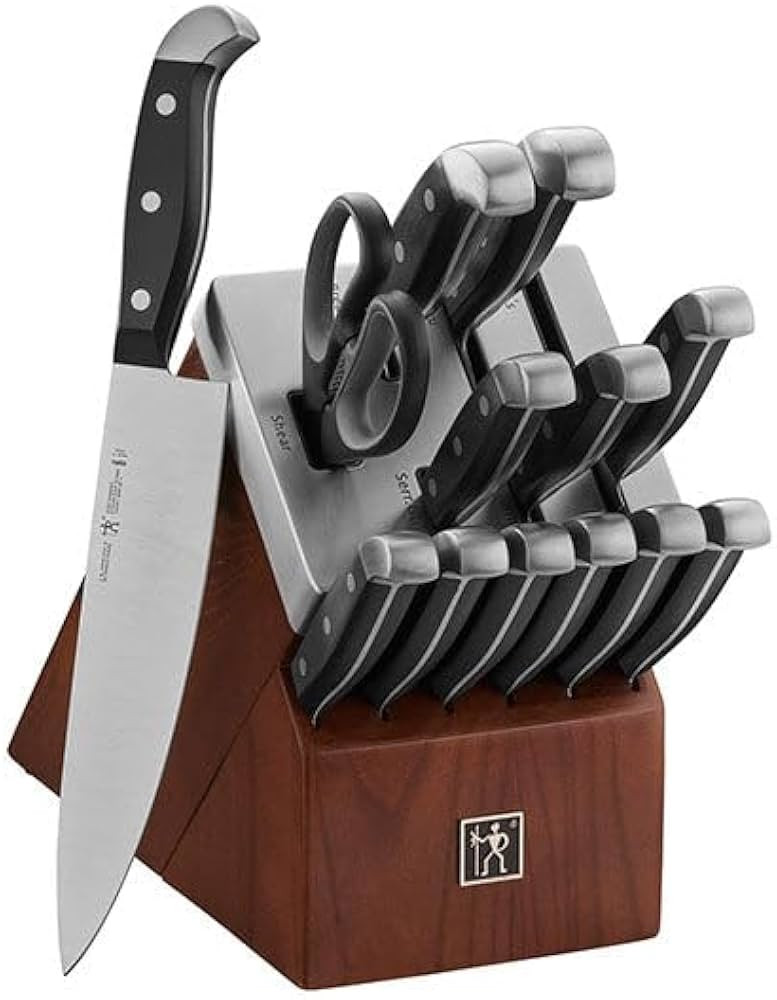 HENCKELS Statement 14-piece Self-Sharpening Knife Set with Block, Chef Knife, Paring Knife, Bread... | Amazon (US)