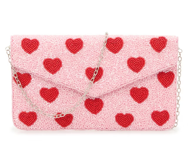 Kelly & Katie Hearts Beaded Envelope Clutch | DSW
