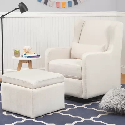 Adrian Swivel Glider and Ottoman | Wayfair North America