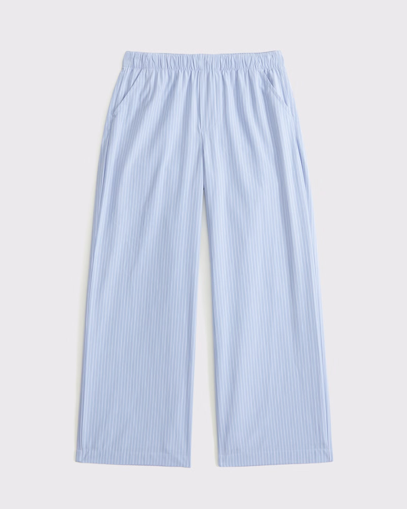 baggy poplin pull-on pants | Abercrombie & Fitch (US)
