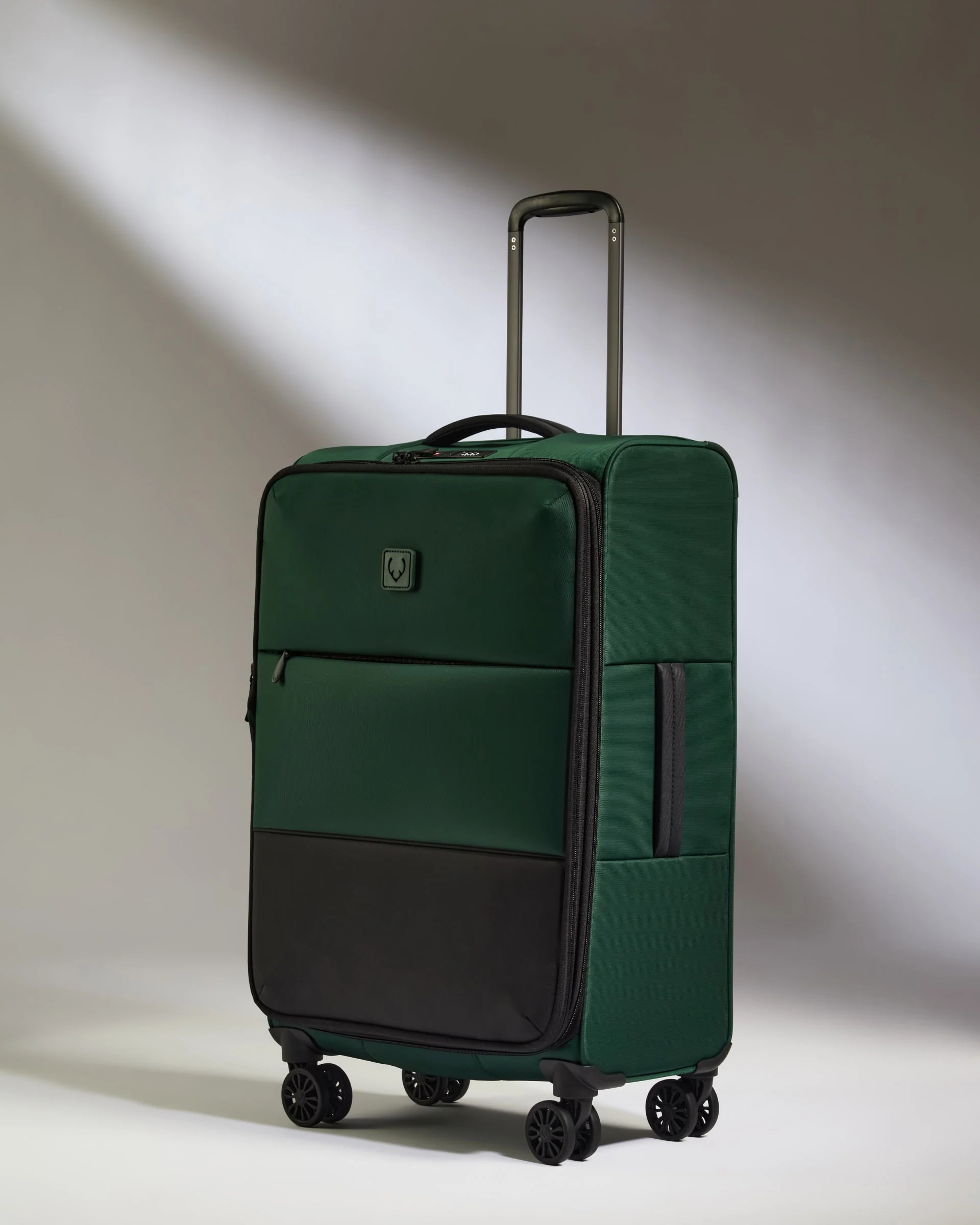 Lightest Medium Suitcase in Green - Soft Stripe 2.0 | Soft Suitcase | Antler USA