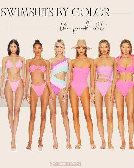 Swim by color! Gorgeous pink swimsuits for summer! 

#LTKSeasonal #LTKstyletip #LTKswim