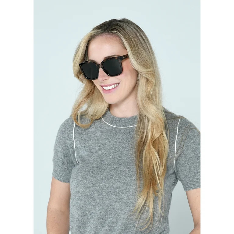 Foster Grant Women's Oversized Fashion Sunglasses, Tortoise Brown | Walmart (US)