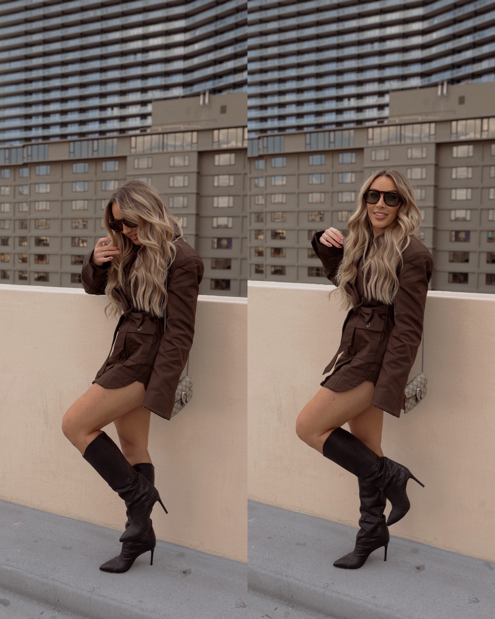 Borrowed the Bellagio rooftop at golden hour 

#LTKSeasonal #LTKWorkwear #LTKStyleTip