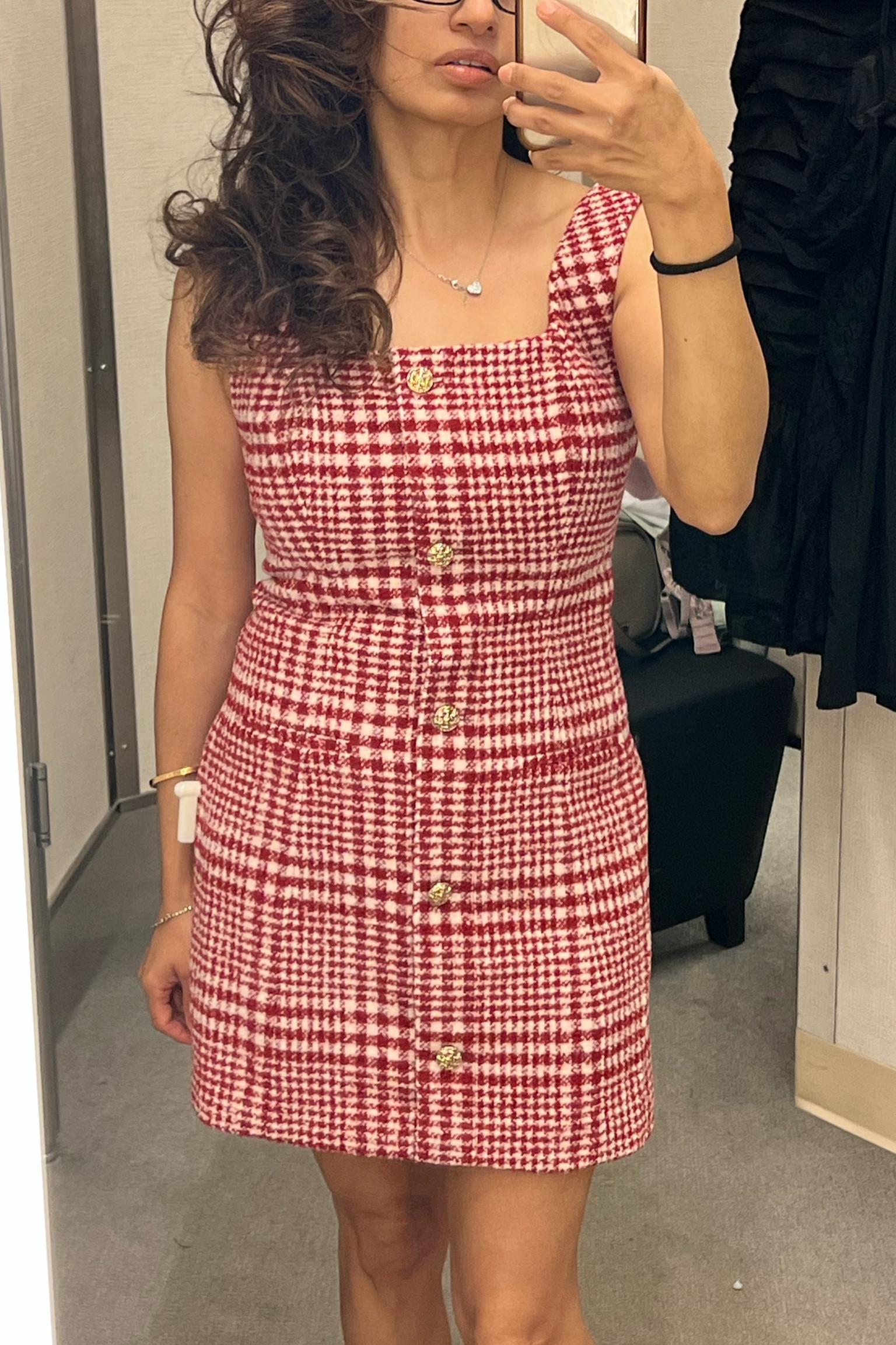 Love this dress. Giving Chanel vibes. Get it at Nordstrom! Wearing size 4. I’m 5’2”. #frenchconnecrion #dress #nordstrom 