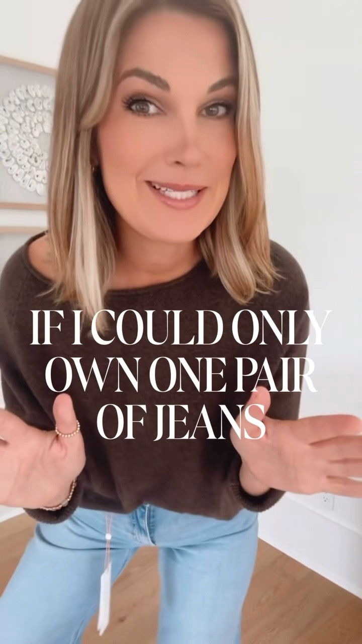These jeans are so good! I do feel like the inseam runs a little short compared to other brands. I am 5’11” in 27x34 and usually a 34 would brush the floor for me in flats.  The cashmere sweater made my favorite things list.  Wearing size small.  

#LTKCyberWeek #LTKTall #LTKFindsUnder50